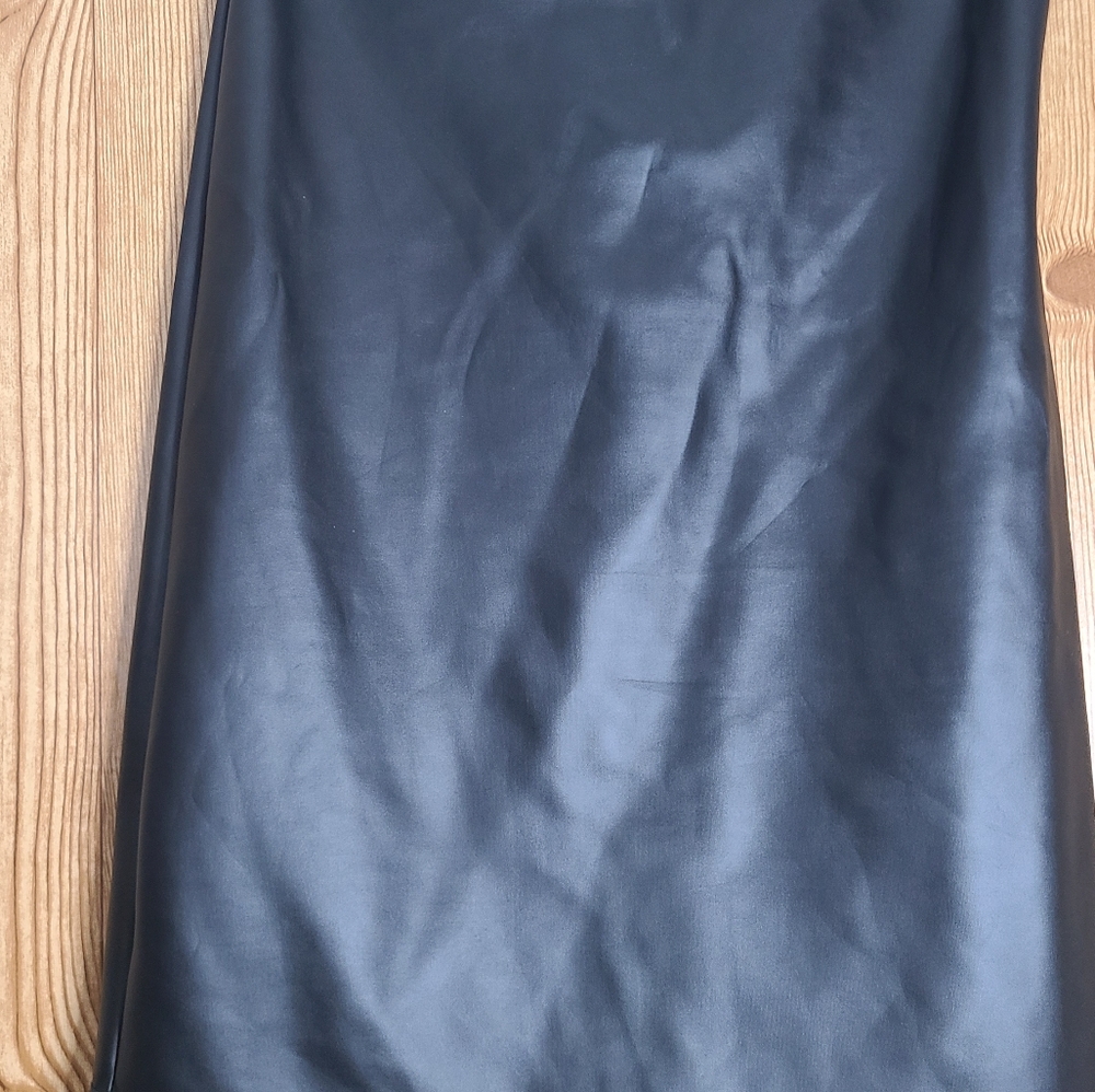 Faux Leather Pencil Skirt